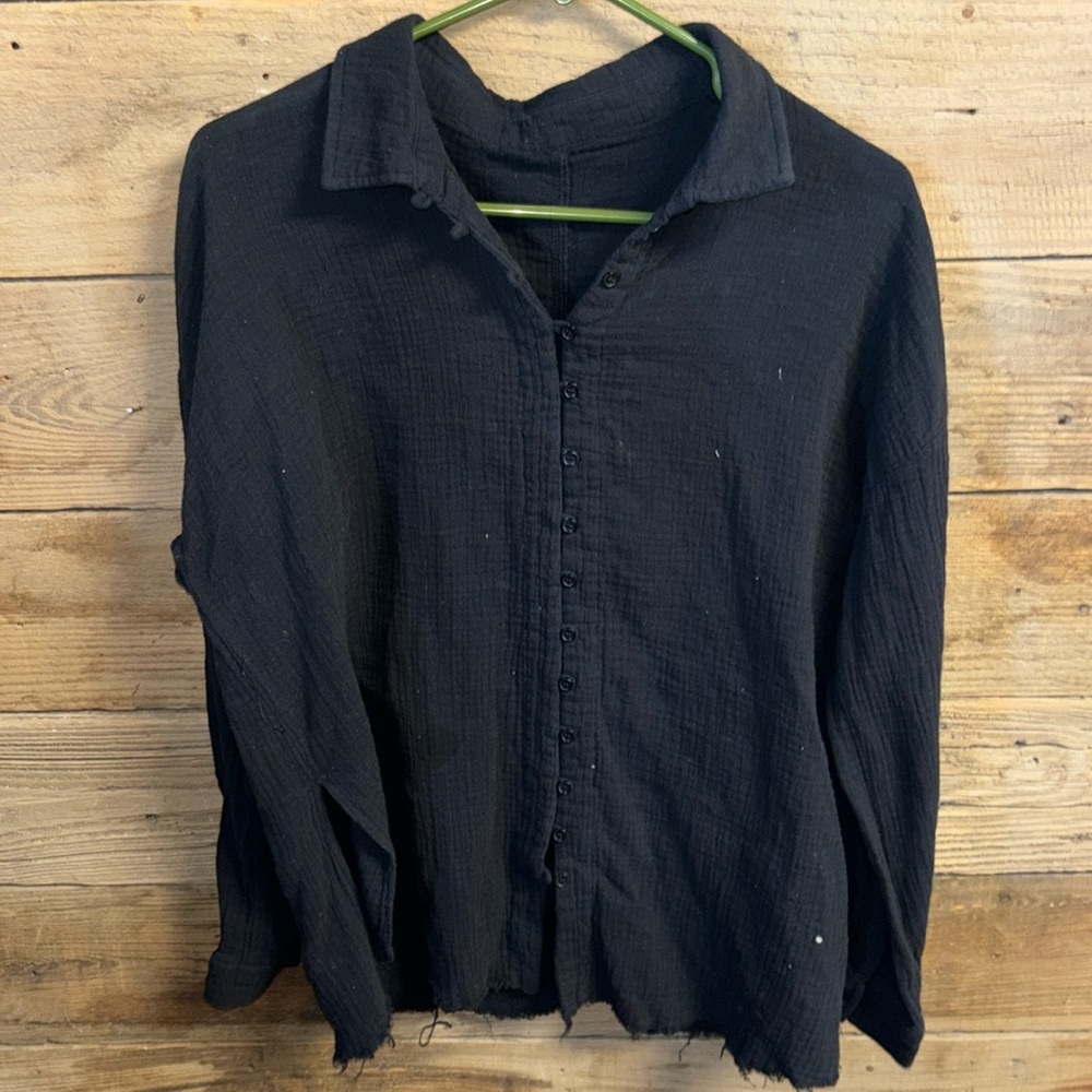 Classic Black button down